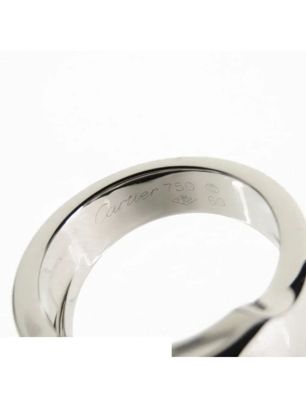 Cartier Santos Dumont Ring White Gold 18K Hawkseye